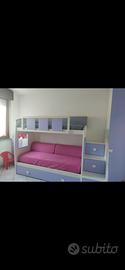 Letto a castello Mondo Convenienza 3 letti + armad