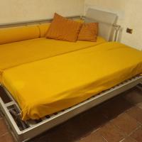Letto Singolo Flou con Secondo Letto Estraibile -