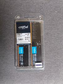 RAM Crucial UDIMM DDR5 64GB (2x32gb) 5600Mhz CL46