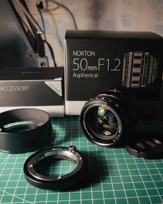 Voigtlander 50mm1.2 VM ii Leica M  con paraluce