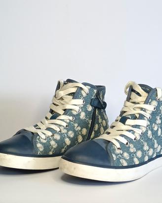 Geox Jr Ciak girl Blue con ricami floreali  36
