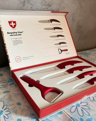 Set coltelli ceramica con cofanetto Royalty Line S