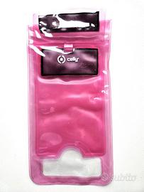 Custodia impermeabile rosa per cellulari Celly