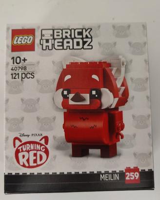 lego brickheadz 40798 panda rosso mei nuovo sigill