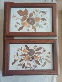 Quadretti con fiori secchi 
