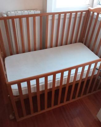 Lettino culla Erbesi + materasso + accessori