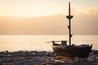 Modellino Luntre barca in legno artigianale