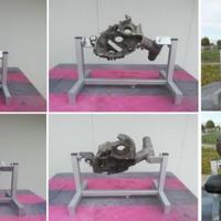 Cavalletto alt. fissa x motori vespa px 50 ecc