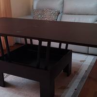 Tavolo alzabile allungabile wengè mai usato