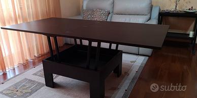 Tavolo alzabile allungabile wengè mai usato
