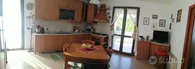 Cucina componibile artigianale in legno ciliegio