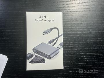 Hub USB-C 4 in 1 ZanBix – HDMI 4K, VGA, USB 3.0