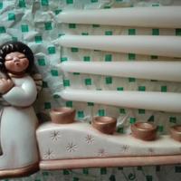 Thun. Porta CANDELE incluse le 4 candele bianche