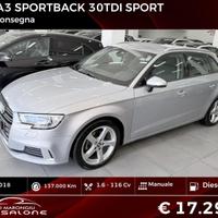 Audi A3 SPB 30 TDI Sport FINANZIABILE