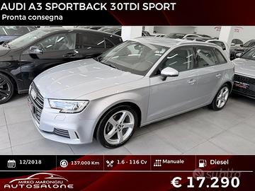 Audi A3 SPB 30 TDI Sport FINANZIABILE