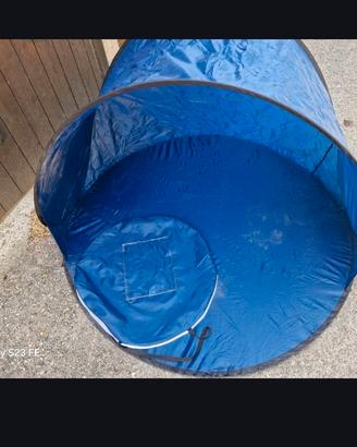 Tenda da Spiaggia Pop-Up Parasole Blu - Con Custod
