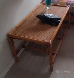 letto tavolini poltrone ed altro in bambù vintage