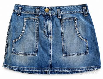 Gonna jeans Benetton taglia 40 con tasche