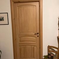 porta legno massello grezza consegna Italia