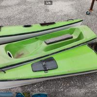 Canoa kayak sit on the top singolo divisibile vtr