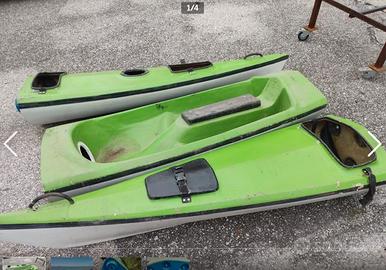 Canoa kayak sit on the top singolo divisibile vtr