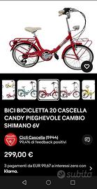 bicicletta pieghevole Shimano 