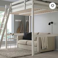 Letto a soppalco 1 piazza e mezza