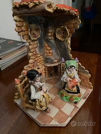 Artigianato sardo ( figure intorno a un focolare )