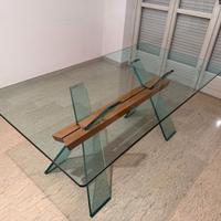 Tavolo design Cattelan Italia in vetro cristallo