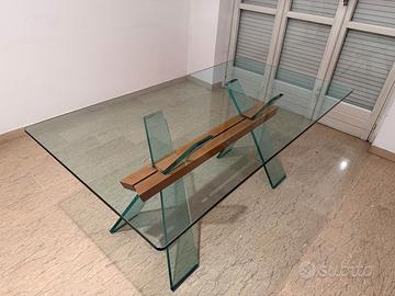 Tavolo design Cattelan Italia in vetro cristallo