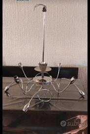 Lampadario moderno in acciaio inox