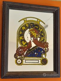 Quadretto a specchio disegno stile Liberty