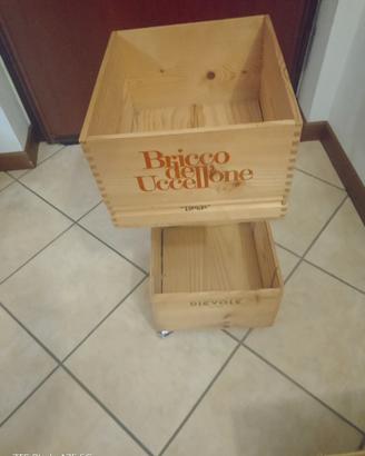 Contenitore Porta libri a tema vino