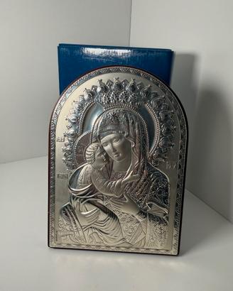 Icona della Vergine Maria in argento ITS Argenti