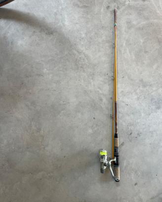 canna da pesca spinning due pezzi