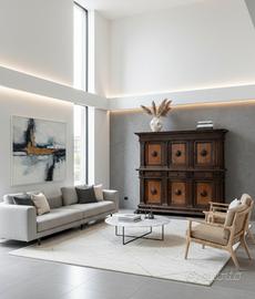 Libreria credenza metà XX secolo rinascimento