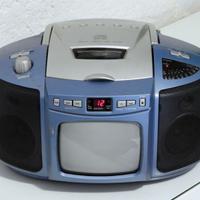 TV-Radio-CD anni 80, portatile.