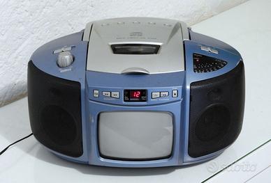 TV-Radio-CD anni 80, portatile.