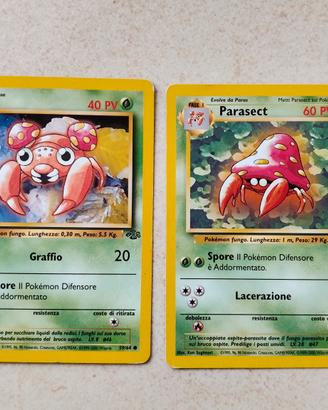 Paras 59/64 e Parasect 41/64 jungle Pokemon