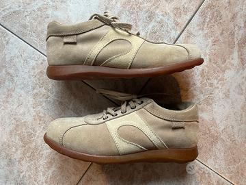 Scarpe donna invernali beige Frau nr 37 di pelle