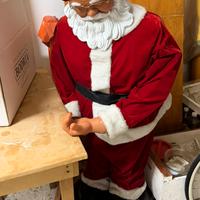 Babbo natale meccanizzato per vetrina grande