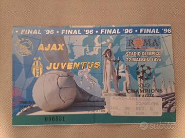 Biglietto finale  Champions Ajax-Juventus 1996