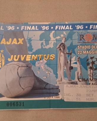 Biglietto finale  Champions Ajax-Juventus 1996