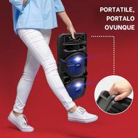 Pyle Cassa Bluetooth Portatile, Sistema PA Ricaric