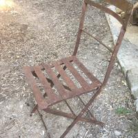 Sedia d'epoca in ferro