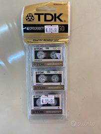 Microcassette TDK 60 minuti dí registrazione