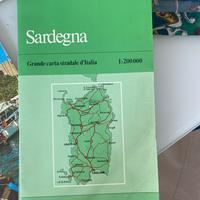 Sardegna grande carta stradale d’Italia
