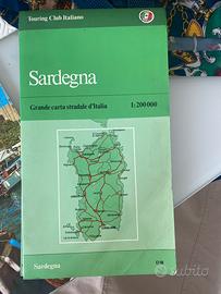 Sardegna grande carta stradale d’Italia