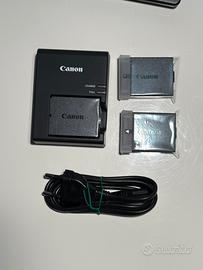 Kit 3 batterie Canon LP-E10 con caricabatterie