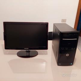 Computer PC desktop HP + schermo Samsung